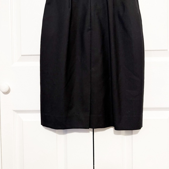 J. Crew Wool Blend Sheath Dress Black 0 Office Career Suiting Classic Sleeveless - Picture 10 of 10